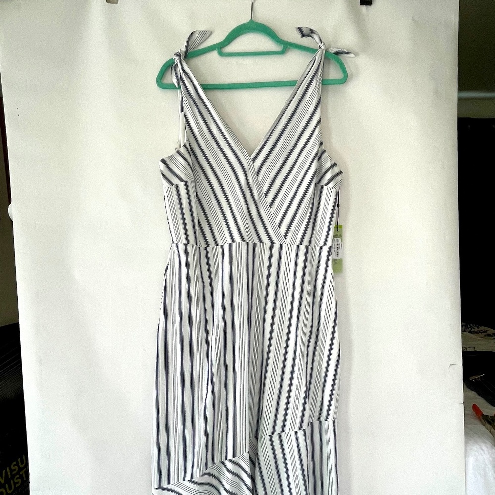 Sam Edelman Blue/White Striped Sundress